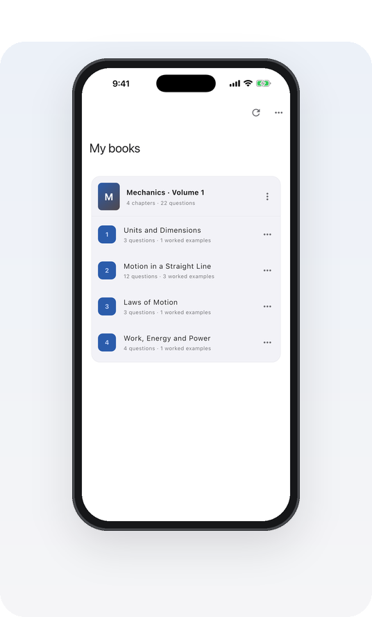 My books in the app