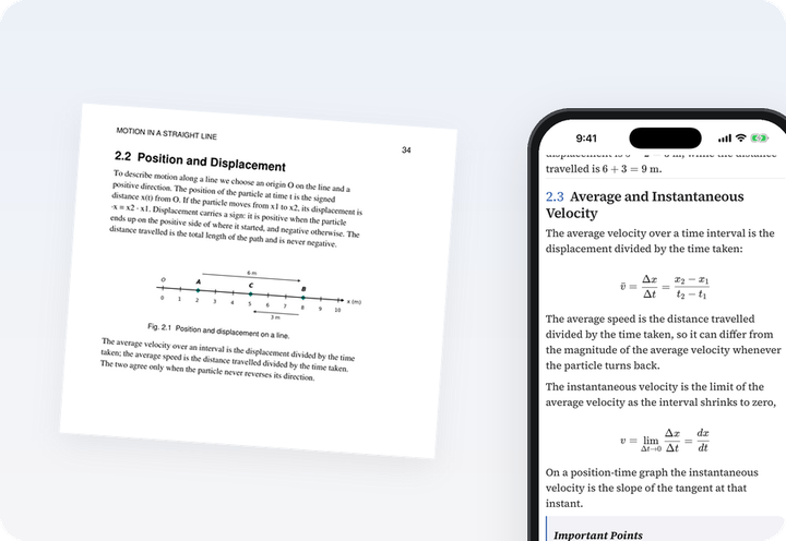 A scanned page becoming a structured chapter